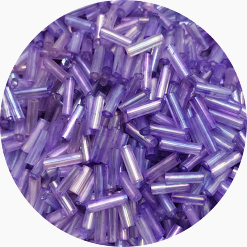 400/800 Uds 2mm a 6mm. Mostacillas de vidrio checo  de tubo cilíndrico