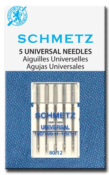 5 agujas UNIVERSAL SCHMETZ HA x 1,130/705H, tamaño 15x1 # 9 # 11 # 12 # 14 # 16 # 18