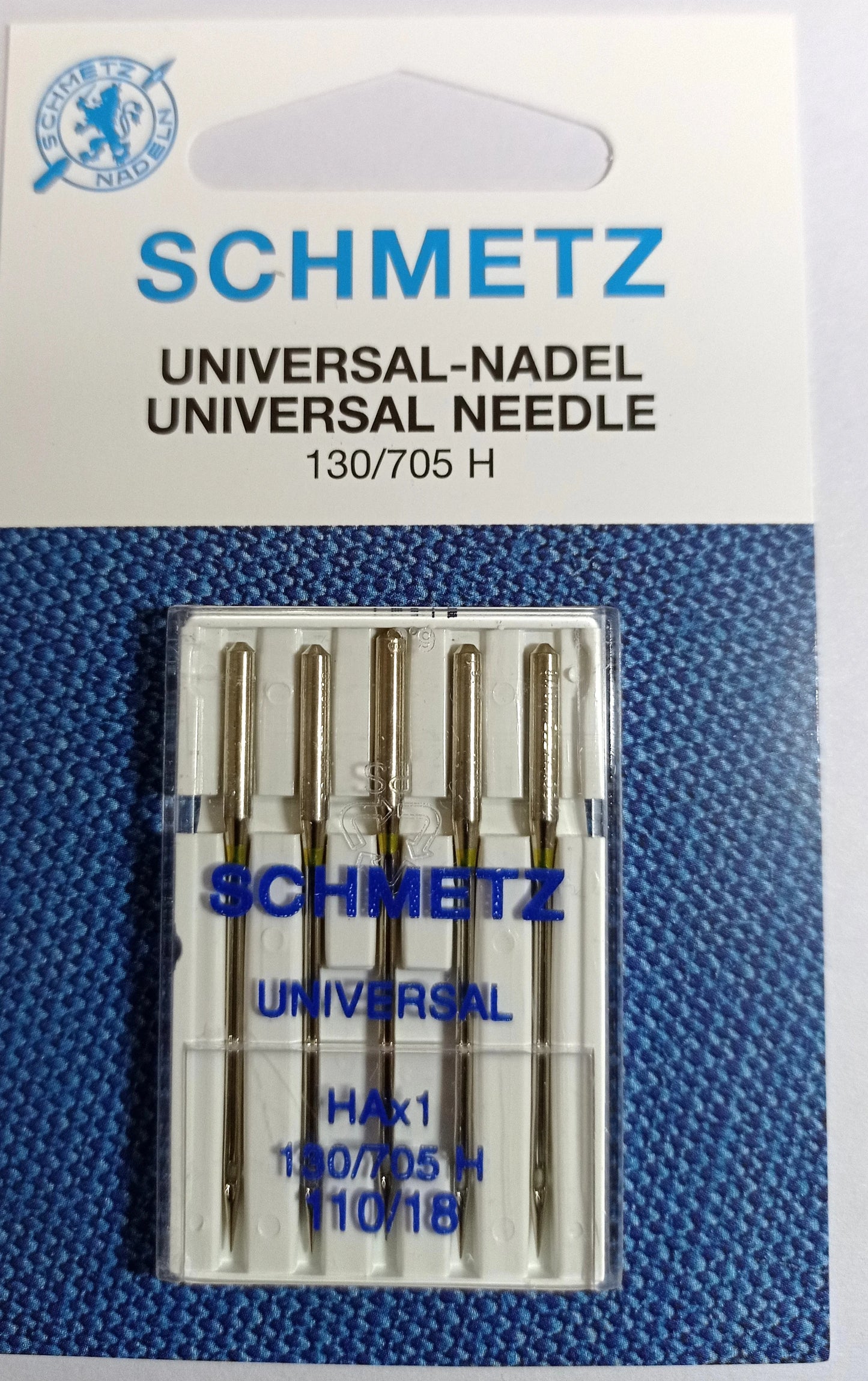 5 agujas UNIVERSAL SCHMETZ HA x 1,130/705H, tamaño 15x1 # 9 # 11 # 12 # 14 # 16 # 18