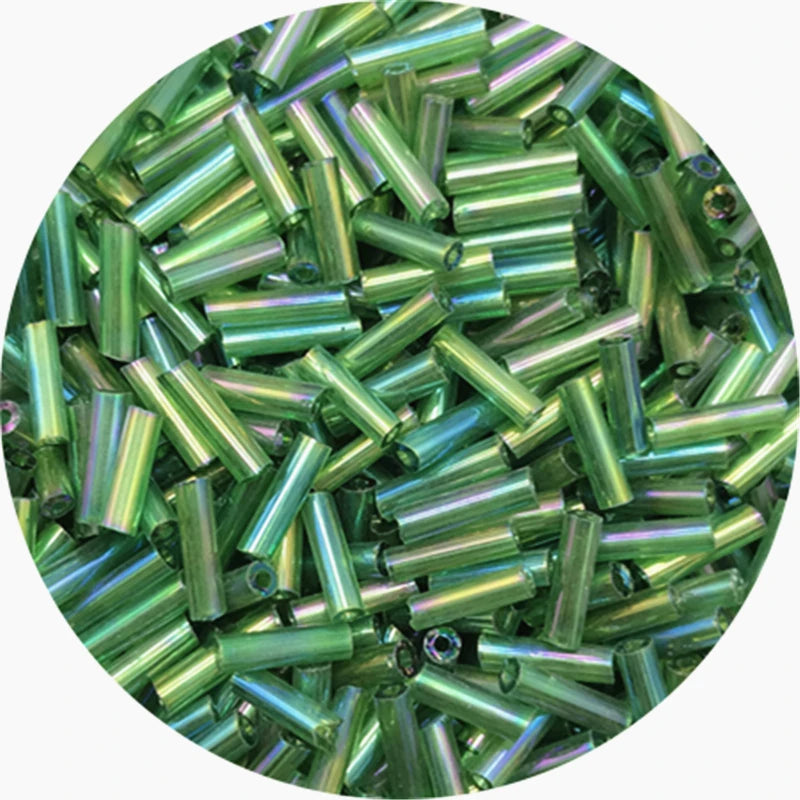 400/800 Uds 2mm a 6mm. Mostacillas de vidrio checo  de tubo cilíndrico