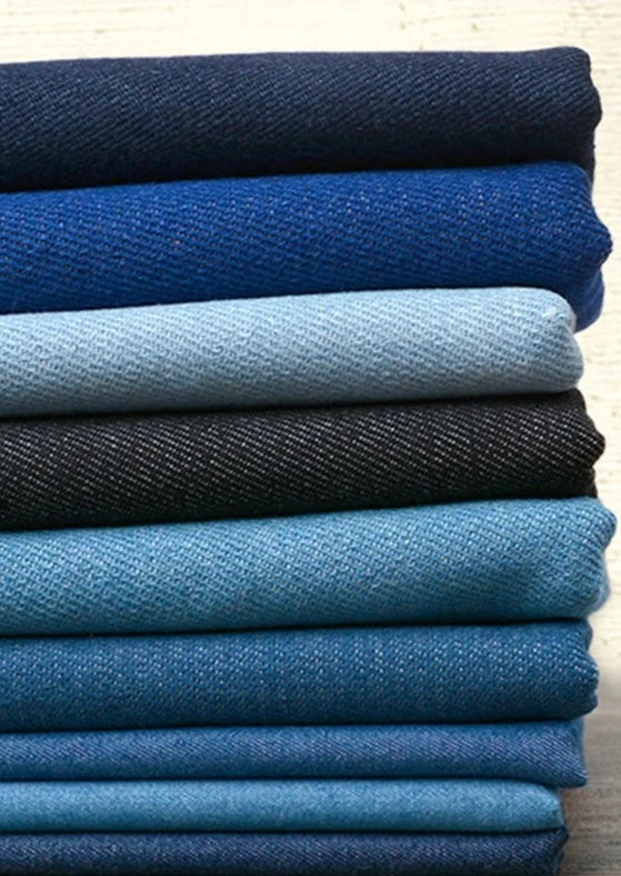 Tela de jeans de algodón 100%, para pantalones, chaquetas, camisas, vestidos etc. Ancho 150cm