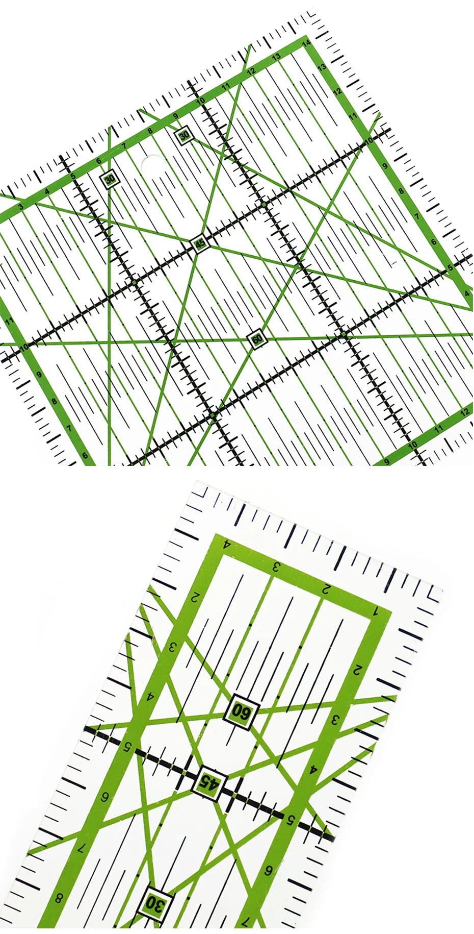 4 unids/set de reglas de costura, acrílicas