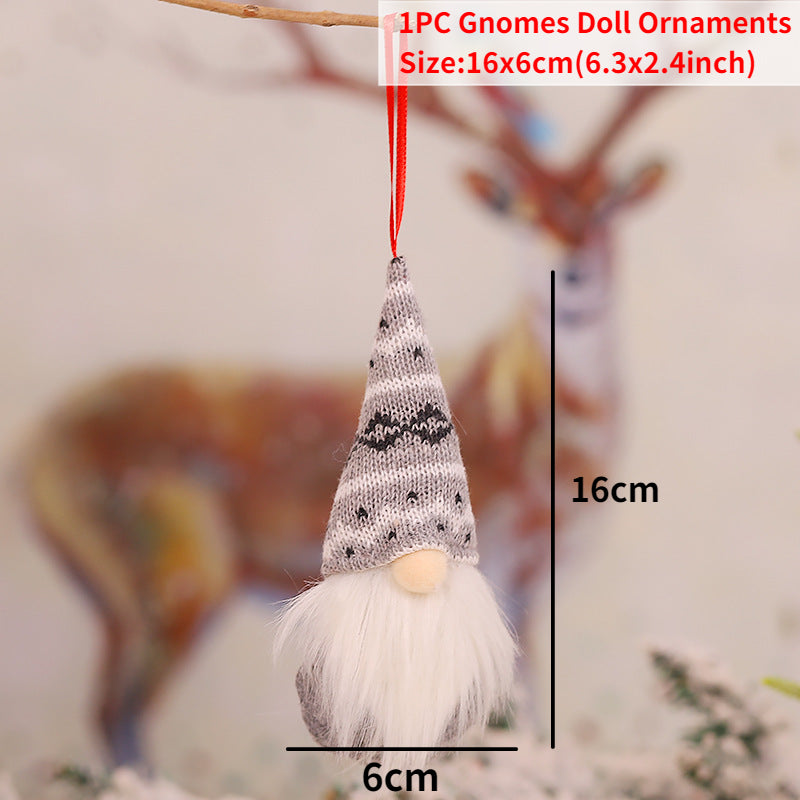 Gnomo de Navidad, muñeco sin rostro para adorno navideño