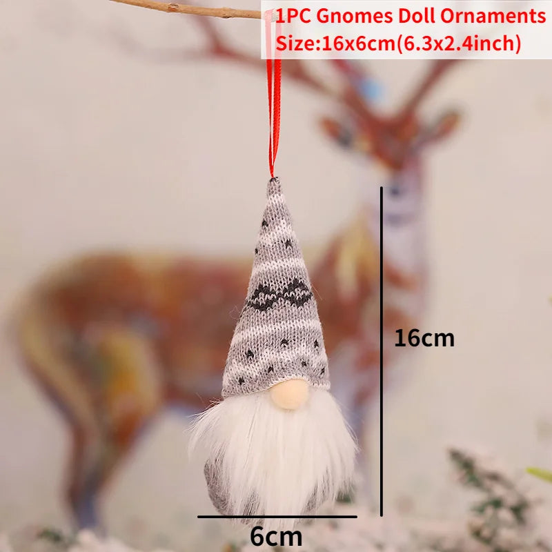 Gnomo de Navidad, muñeco sin rostro para adorno navideño