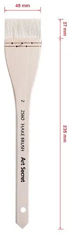 Artsecret, pelo de cabra de alta calidad, mango de madera, para pintura artística de acuarela 2560