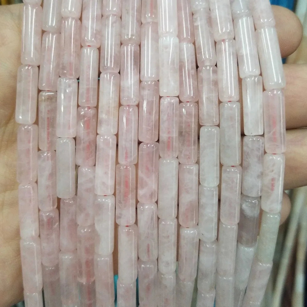 Cilindro de piedra Natural, turquesas, ágatas, lapislázuli, mostacillas de piedra
