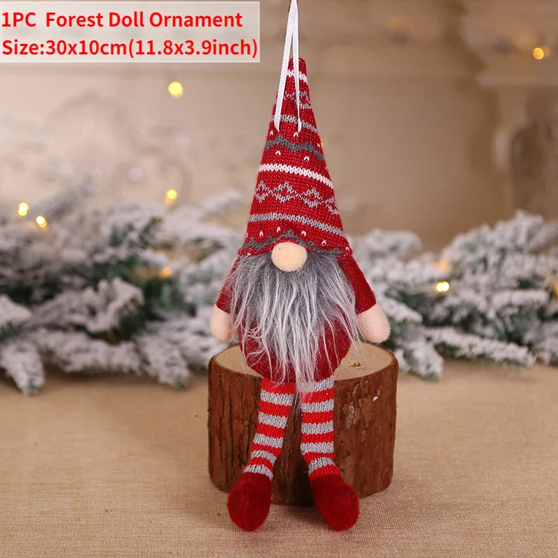 Gnomo de Navidad, muñeco sin rostro para adorno navideño