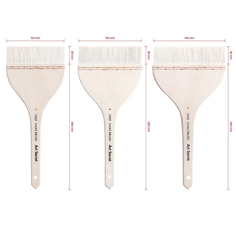 Artsecret, pelo de cabra de alta calidad, mango de madera, para pintura artística de acuarela 2560
