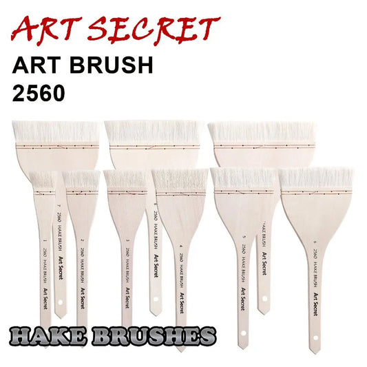 Artsecret, pelo de cabra de alta calidad, mango de madera, para pintura artística de acuarela 2560