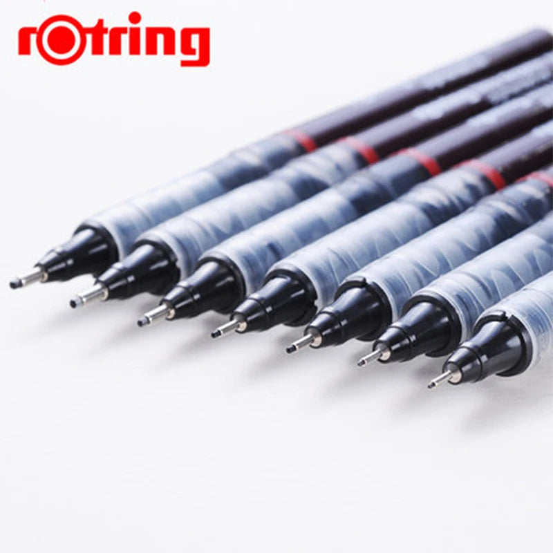 Rotring Tikky: lápiz tiralíneas delineador desechable para diseño gráfico, 0,1/0,2/0,3/0,4/0,5/0,7mm, lote de 3 unidades