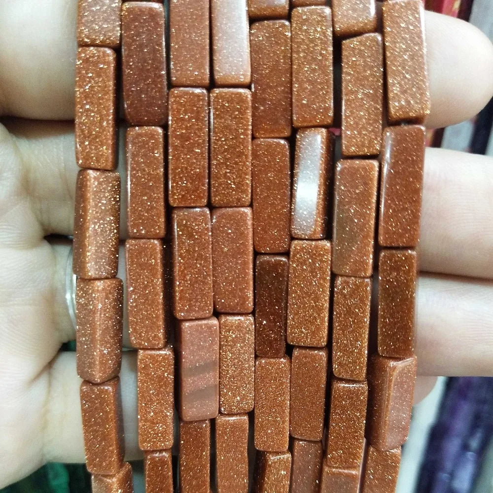 28PCS aprox. Piedra Natural cuadrada, Ojo de Tigre, lapislázuli, ágata, labradorita, jaspe, para fabricación de joyas 4*13mm