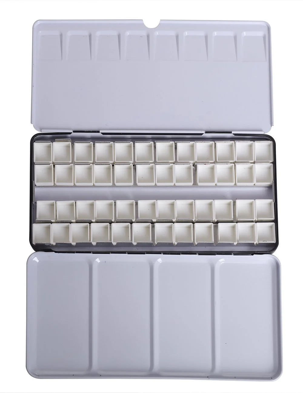 Caja vacía  de pintura de acuarela, paleta con 6/12/24 piezas, cubetas completas y 12/24/48 medias para pintura