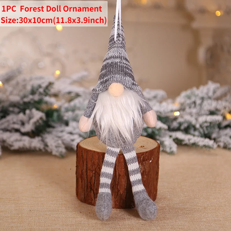 Gnomo de Navidad, muñeco sin rostro para adorno navideño