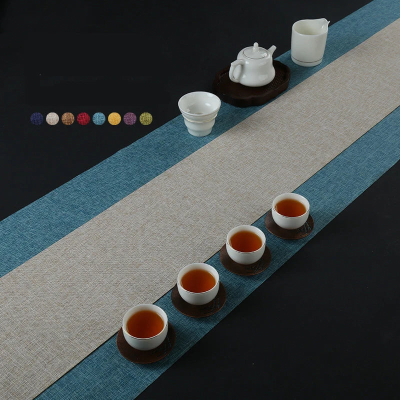 Camino de mesa de lino impermeable, para decoración de mesa