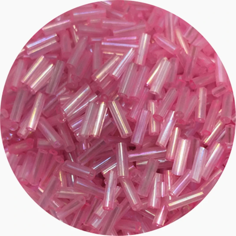 400/800 Uds 2mm a 6mm. Mostacillas de vidrio checo  de tubo cilíndrico