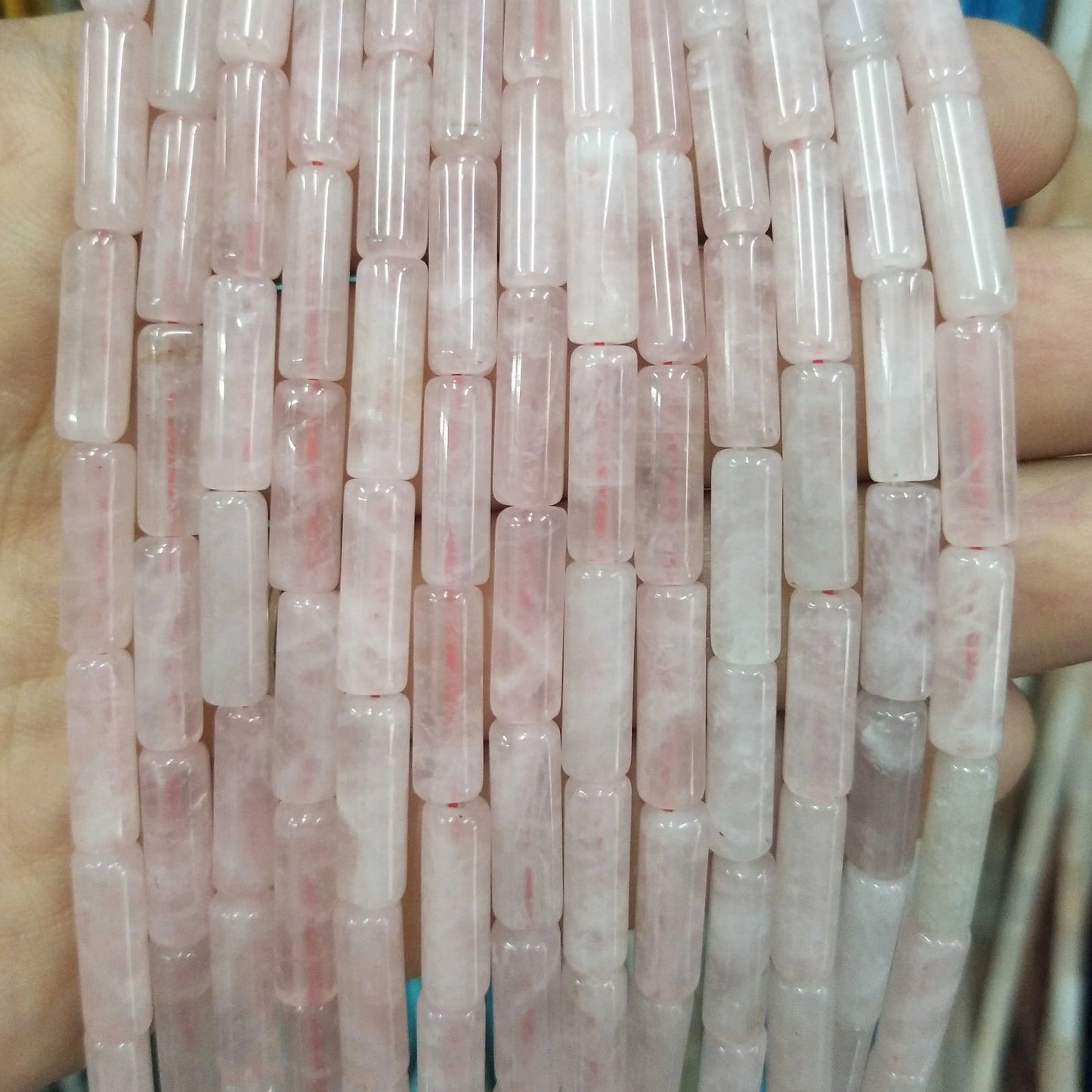 Cilindro de piedra Natural, turquesas, ágatas, lapislázuli, mostacillas de piedra