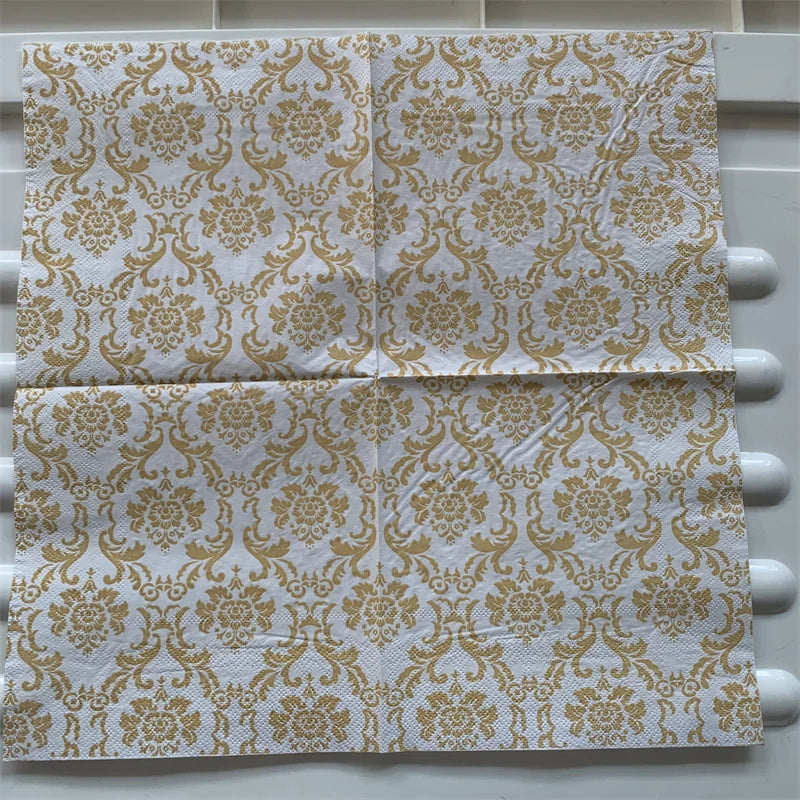 Decoupage-Servilletas de papel de flores, mariposas, 20 unidades