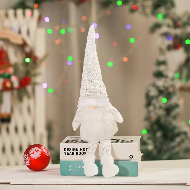 Gnomo de Navidad, muñeco sin rostro para adorno navideño