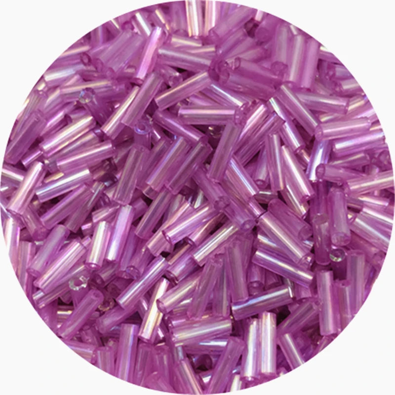 400/800 Uds 2mm a 6mm. Mostacillas de vidrio checo  de tubo cilíndrico