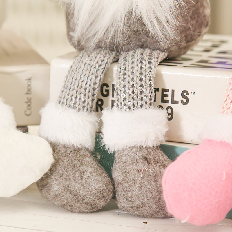 Gnomo de Navidad, muñeco sin rostro para adorno navideño