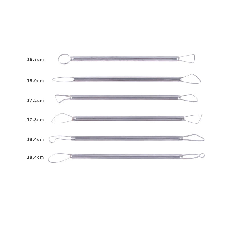 Herramienta de escultura de arcilla para textura, tallado, alambre de acero inoxidable, extremo bucle, cinta recorte.