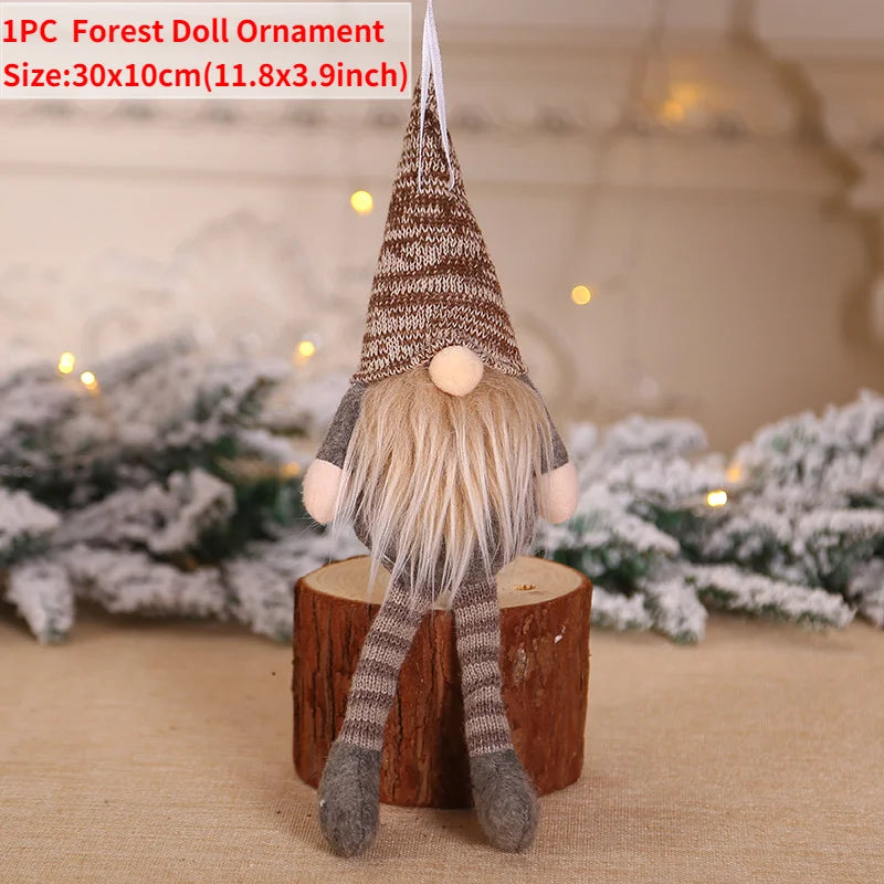 Gnomo de Navidad, muñeco sin rostro para adorno navideño