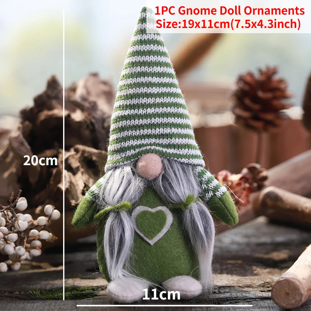 Gnomo de Navidad, muñeco sin rostro para adorno navideño