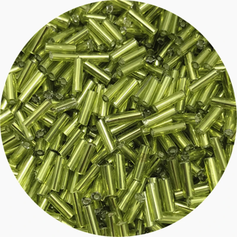 400/800 Uds 2mm a 6mm. Mostacillas de vidrio checo  de tubo cilíndrico