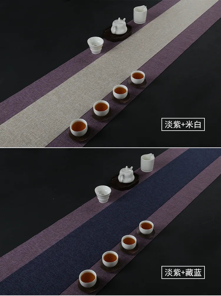 Camino de mesa de lino impermeable, para decoración de mesa