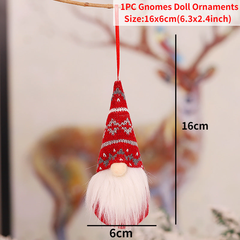 Gnomo de Navidad, muñeco sin rostro para adorno navideño