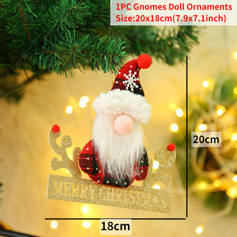 Gnomo de Navidad, muñeco sin rostro para adorno navideño