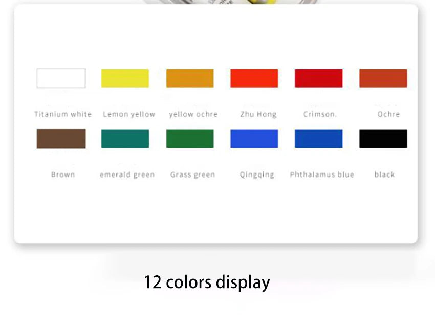 Juego de pinturas acrílicas de 15ML, 12/24 colores, pigmento para tela, ropa, uñas, vidrio, dibujo