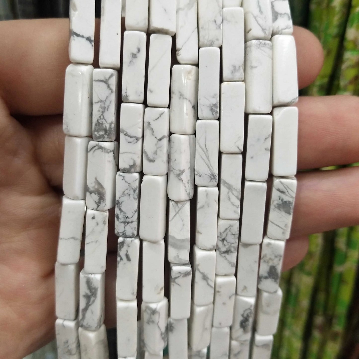 28PCS aprox. Piedra Natural cuadrada, Ojo de Tigre, lapislázuli, ágata, labradorita, jaspe, para fabricación de joyas 4*13mm