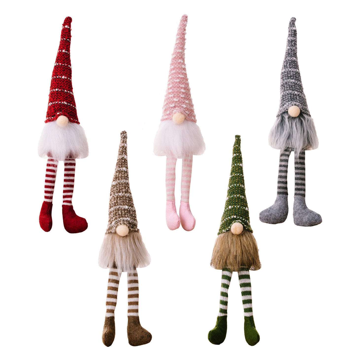 Gnomos de felpa de Navidad, hecho a mano