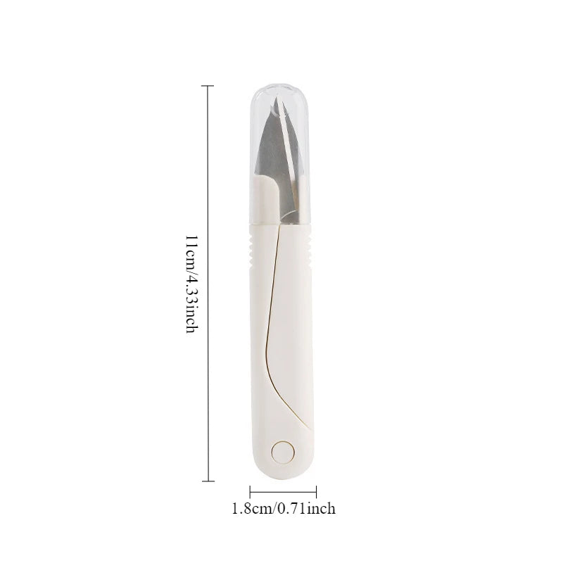 Tijeras de resorte para costura en forma de U, con tapa, de acero inoxidable, 1 unid.