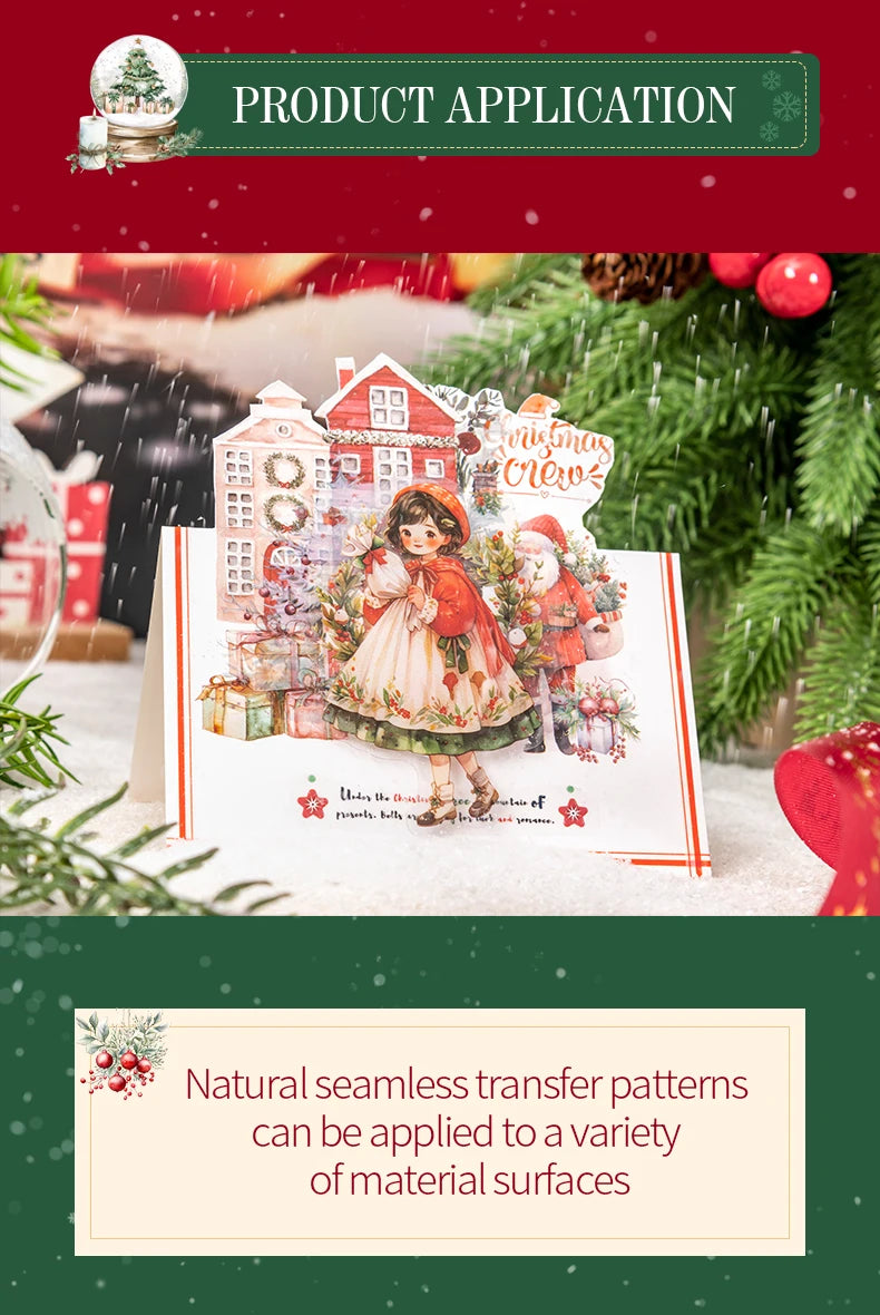 2 unids/pack stickersde pvc para Navidad, adhesivo, impermeable  y creativo