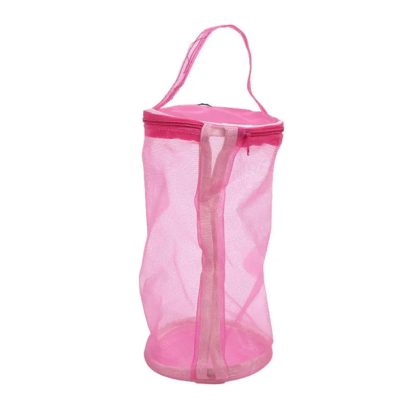 Bolsa de malla de almacenamiento de lana portátil