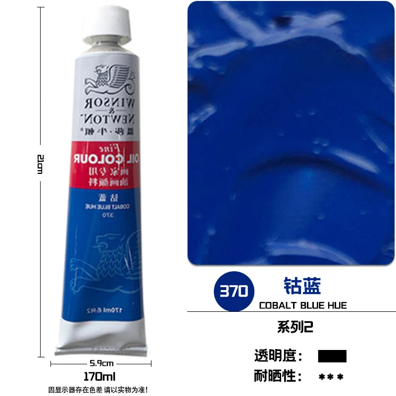 WINSOR & NEWTON-pintura al óleo de 170ml., tamaño grande