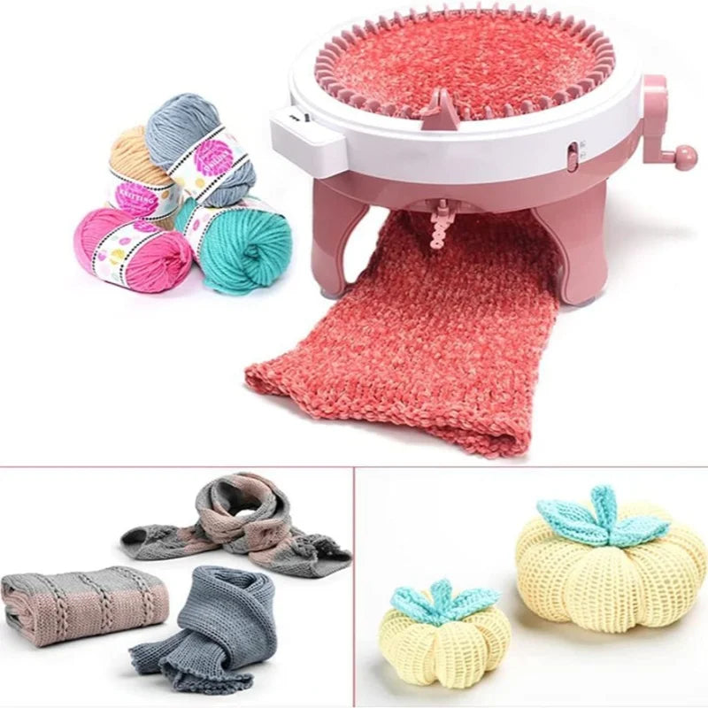 Máquina de telar de punto doble giratoria, de 40 agujas para adultos y niños