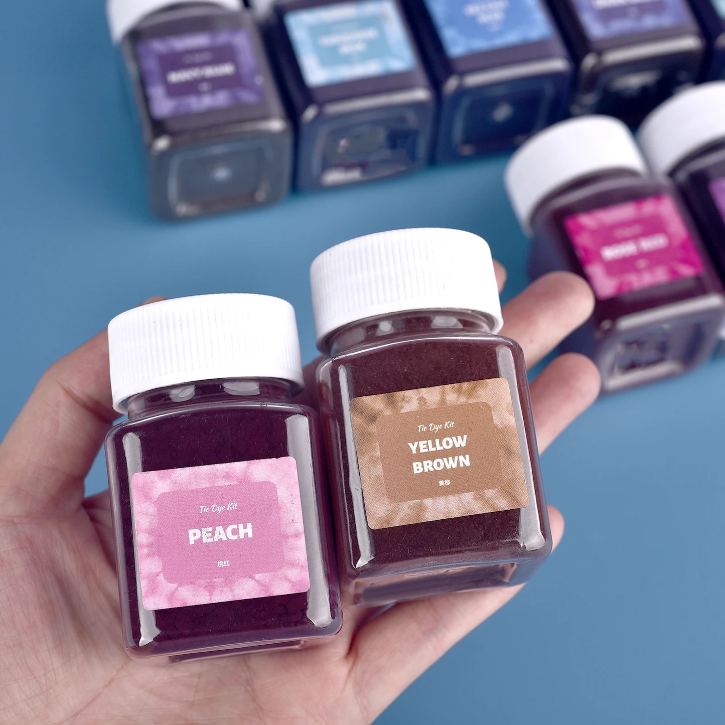 50 ml/botella de pigmentos en polvo para teñir telas