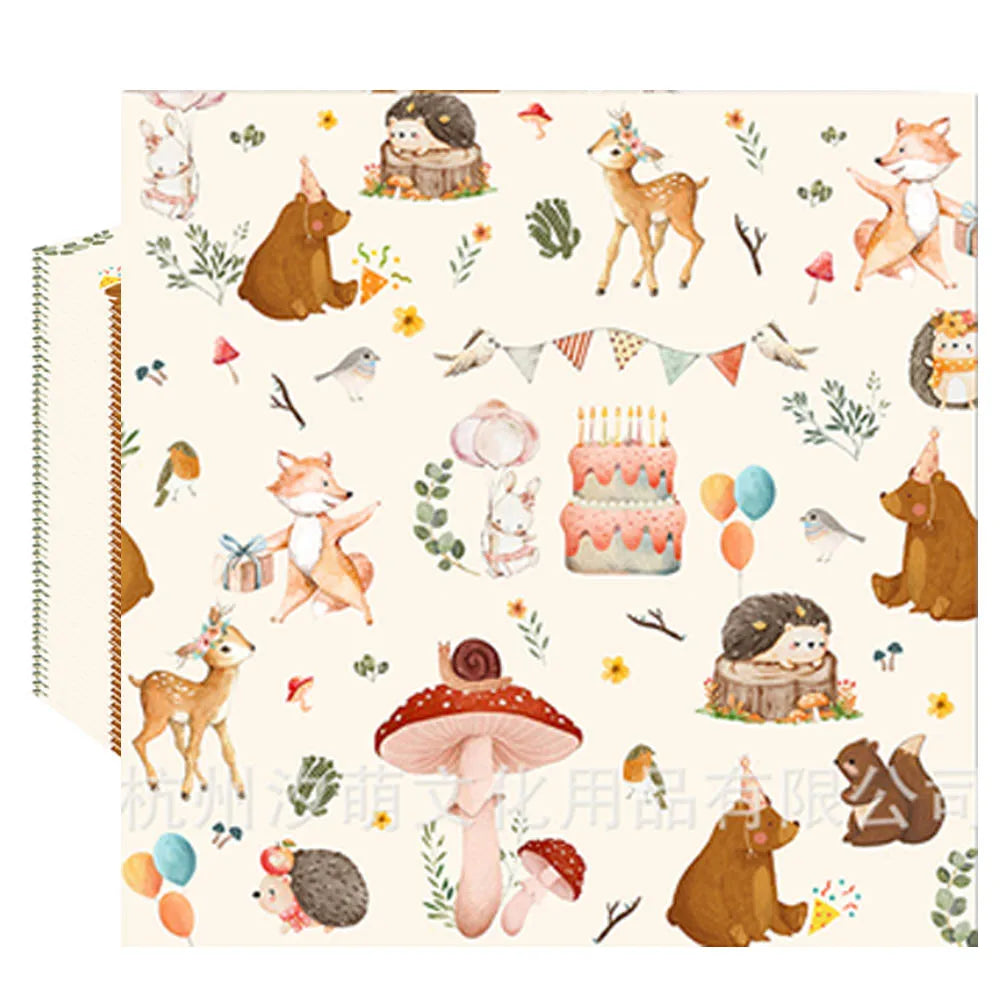 Servilletas de papel con imágenes de setas, de hadas del bosque encantado, 20/40/60/80/100 Uds. para decoupage y decoración