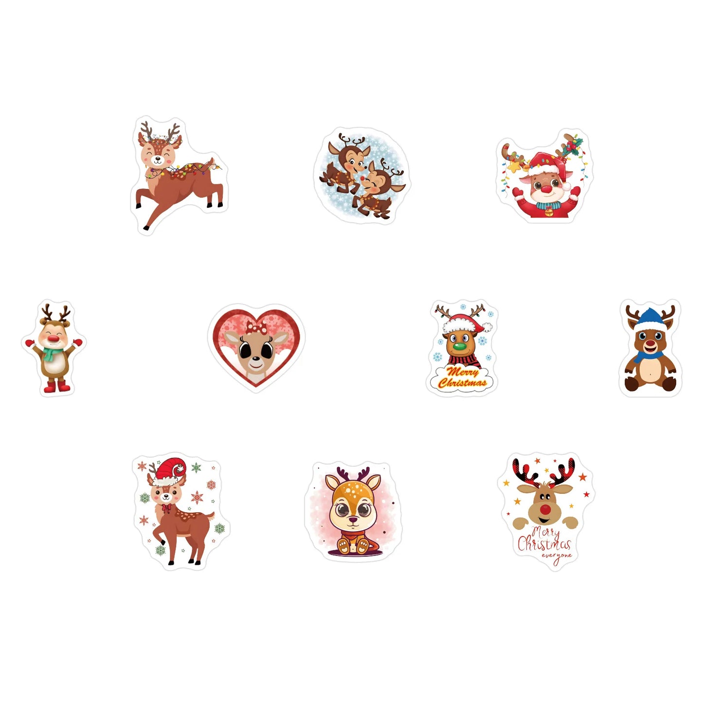 Adhesivos navideños de para sellar sobres, etiquetas de Feliz Navidad, decoración de regalos, 100-500 piezas