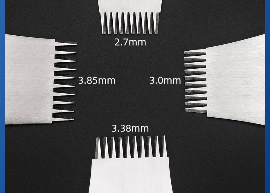 Juego de herramientas de perforación de cuero , troquel de corte de agujeros de cuero duradero, cincel de acero profesional