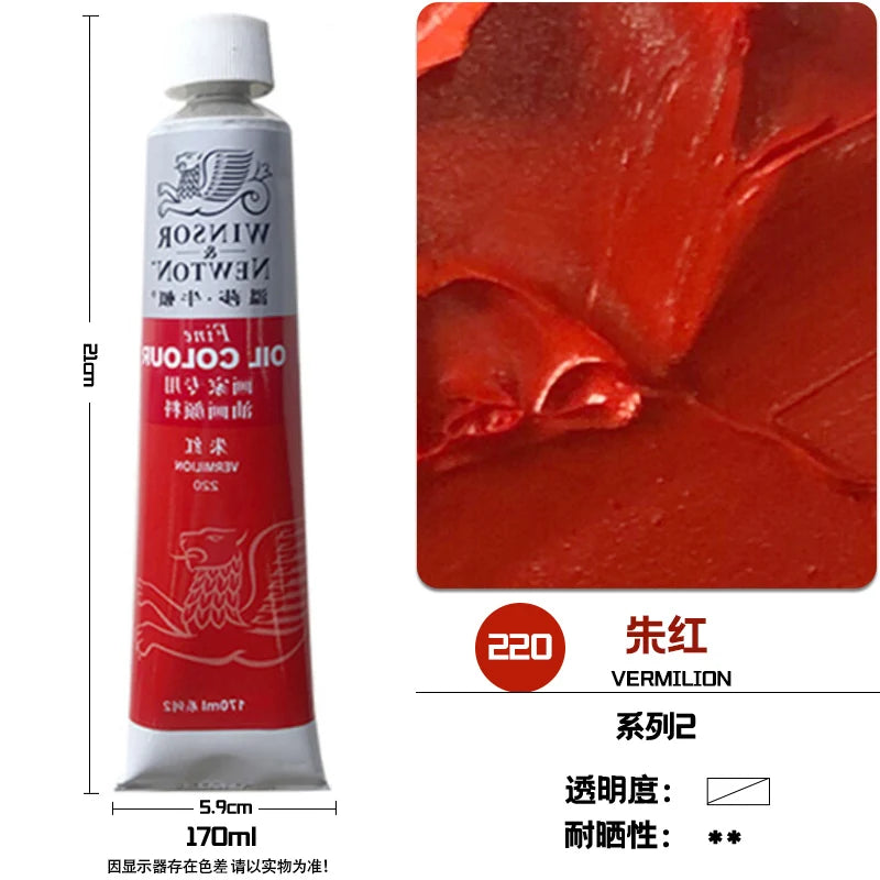 WINSOR & NEWTON-pintura al óleo de 170ml., tamaño grande