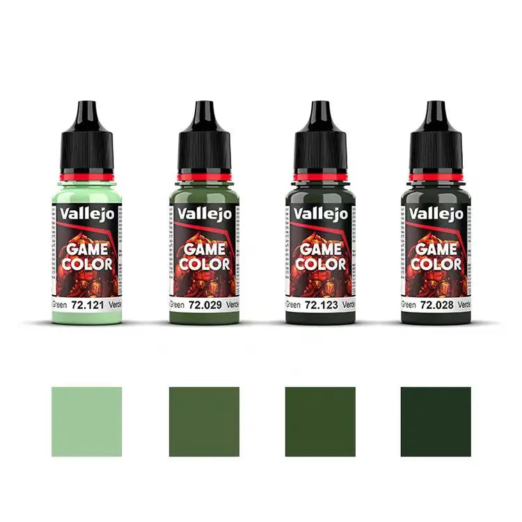 Pintura de España AV Vallejo, a base de agua, respetuosa con el medio ambiente, serie de recubrimiento manual 4*18 ml