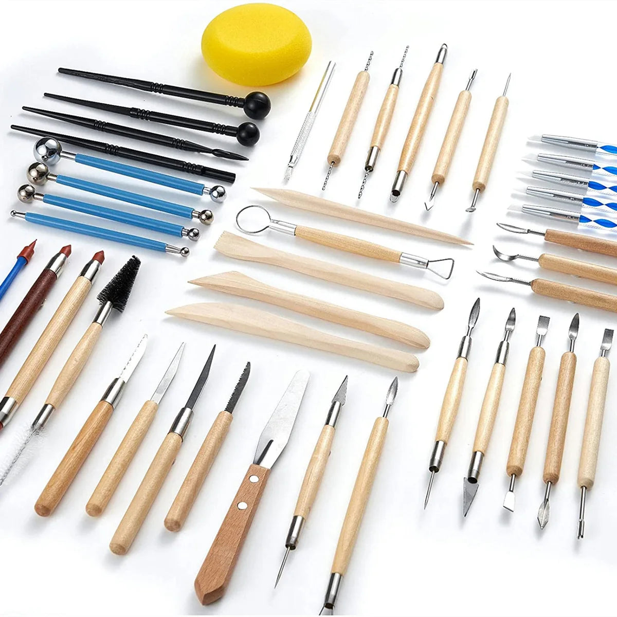 Kit de Herramientas para Esculpir Arcilla y Cerámica, 8-61 Piezas