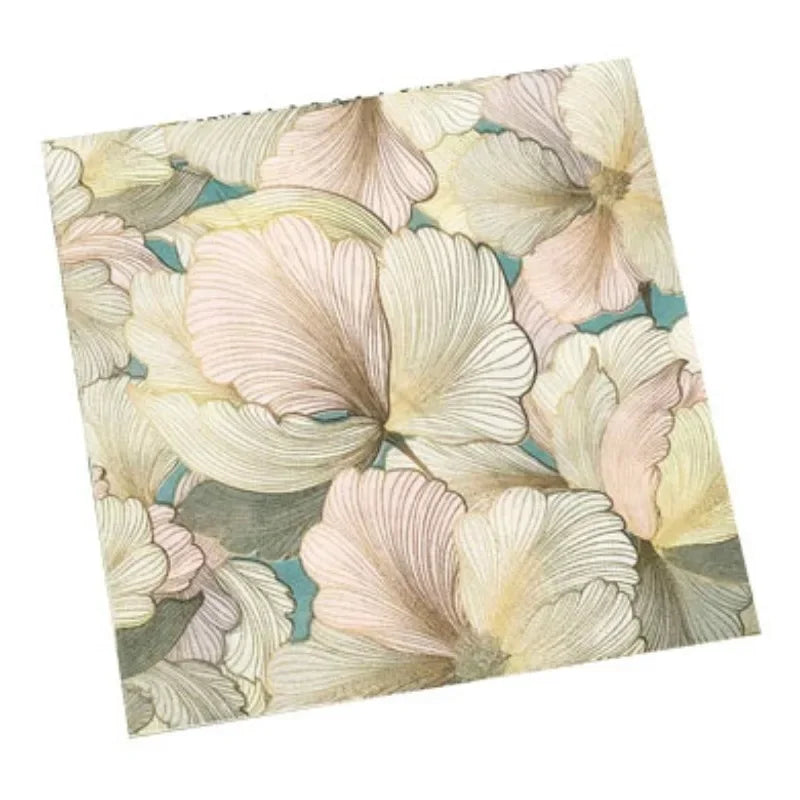 Servilletas estampadas de flores tridimensionales, 20 piezas/pac 33*33cm