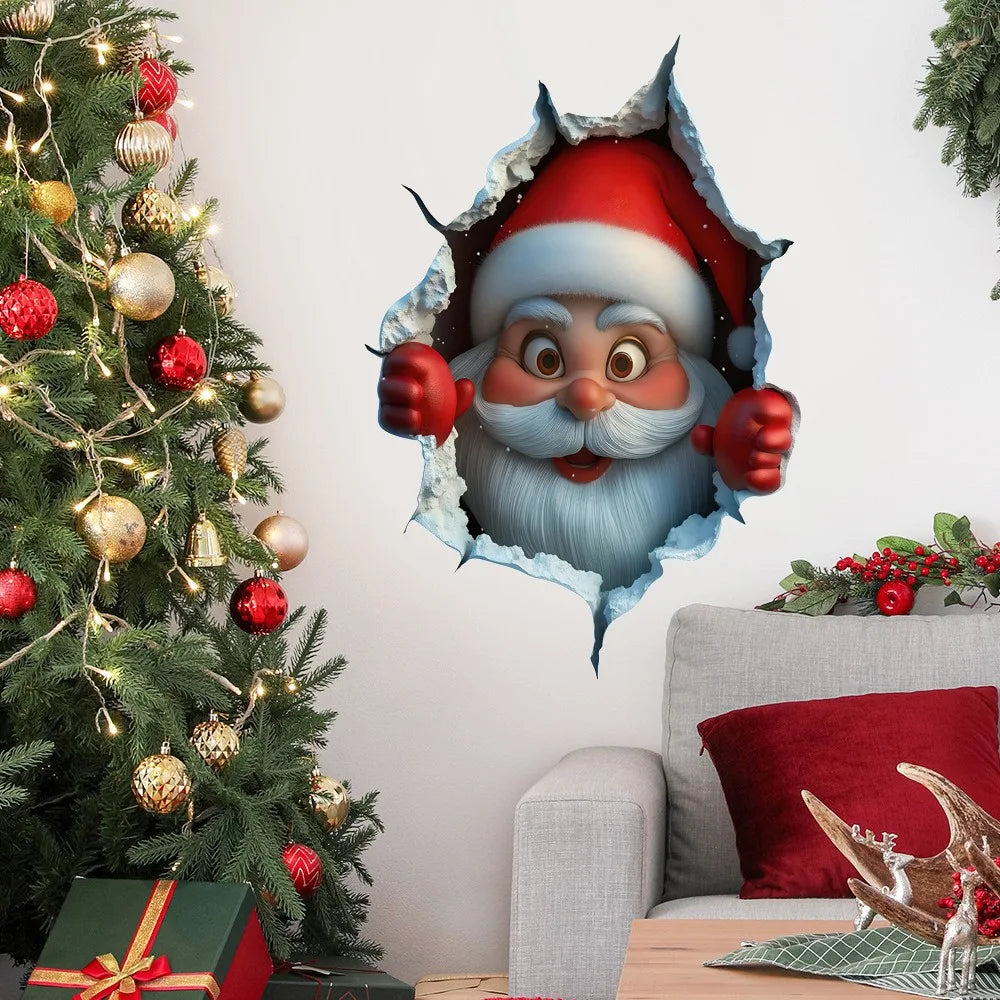 Adhesivo de Pared 3D de Navidad