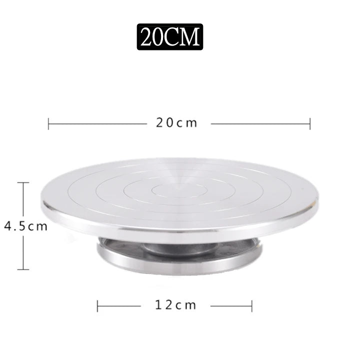 Torno de cerámica de arcilla de doble cara,  tipo pastel de 15-25CM, de aleación de aluminio