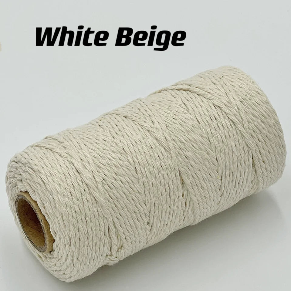 Cuerda de macramé de 2mm, hilo de yute suave, cuerda trenzada de colores para manualidades